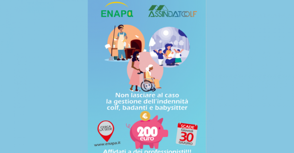 Bonus 200€ – lavoratori domestici: prenotabile nel patronato Enapa